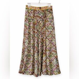 Elegant Vintage Wide Leg Gaucho Pants